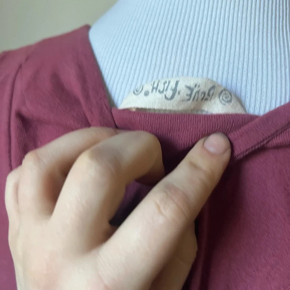 Vintage Bluefish Red Button Up Vest Tunic Dress, one size - Picture 4 of 5